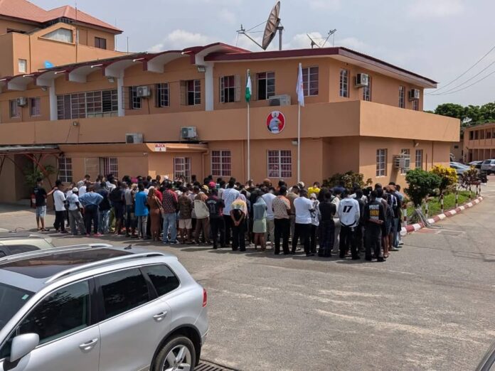 EFCC apprehends 120 internet fraudsters, recovers exotic cars, laptops (Pictures)