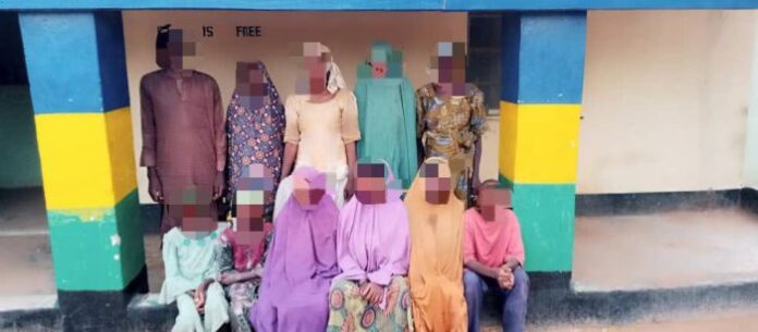 Police rescue 11 victims, arrest 2 kidnappers, recover illegal firearms, ammunition