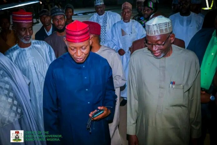 Gov. Yusuf leads Kano delegation to late Aminu Dantata’s funeral in Madina (Pictures)