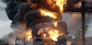 Vehicles burnt as fuel-laden tanker explodes on Lagos-Ibadan expressway