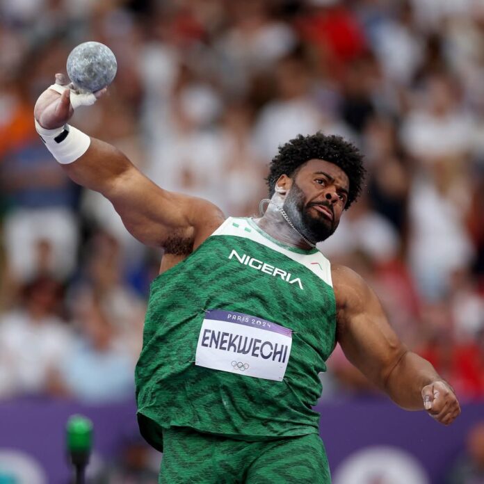 Chukwuebuka Enekwechi Shatters African Shot Put Record with 22.10m Throw