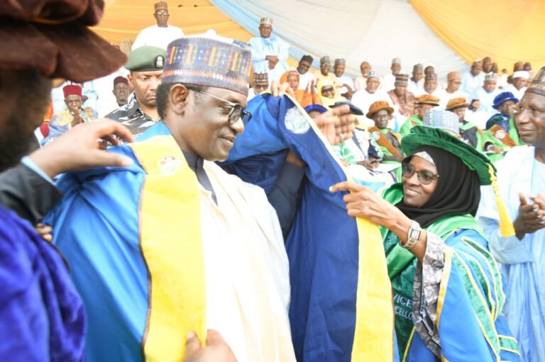 First Lady, Gov Buni, others receive honorary doctorates at FUGA's maiden convocation (Pictures)