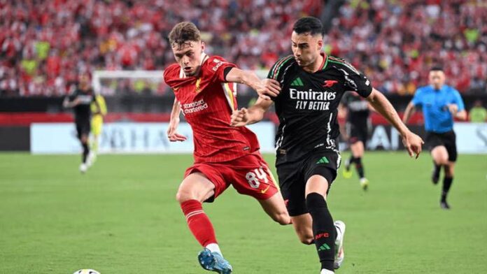 Liverpool v Arsenal Live: Latest team news with Eze set for debut as title rivals clash in Premier League