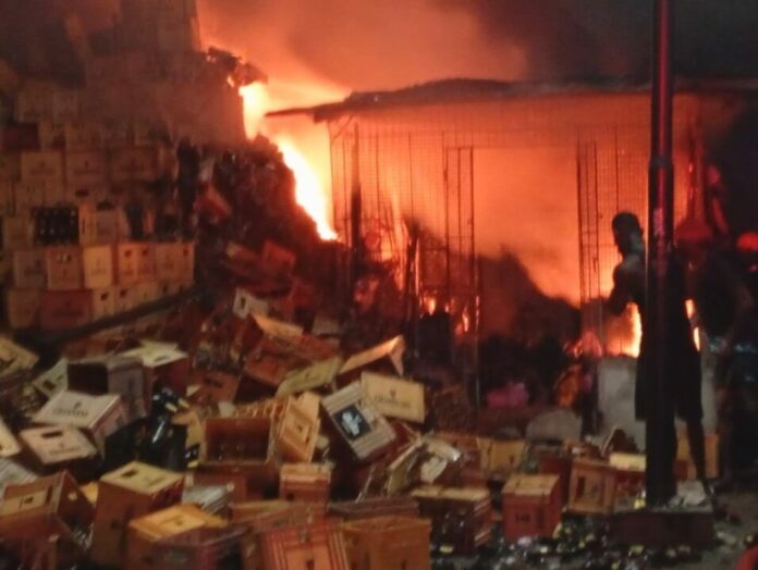 Fire razes warehouse, shops in Rivers Fire razes warehouse, shops in Rivers