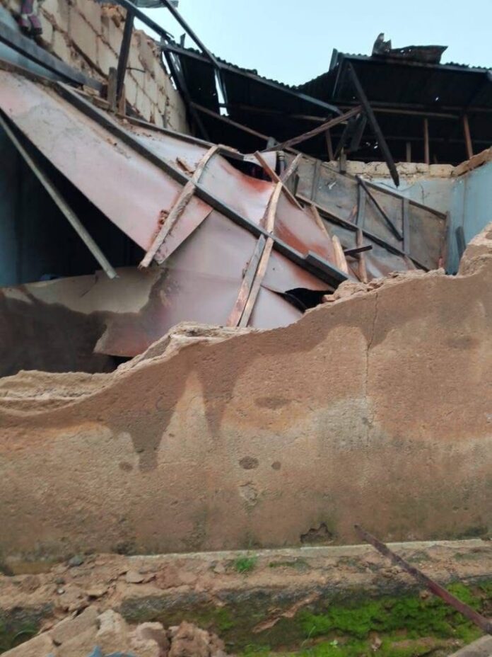 Rainstorm destroys 6 houses, council secretariat gate in Plateau