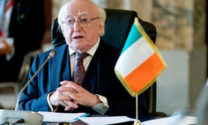 Irish president urges Israel’s expulsion from UN, blasts EU silence