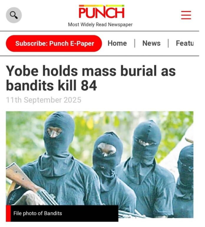 Yobe govt. demands retraction, apology from Punch Newspaper over false mass killing report Yobe govt. demands retraction, apology from Punch Newspaper over false mass killing report