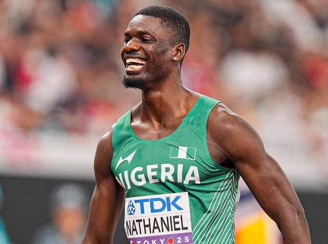 Ezekiel Nathaniel sets new Nigerian 400mH record, finishes fourth in Tokyo final Ezekiel Nathaniel sets new Nigerian 400mH record, finishes fourth in Tokyo final