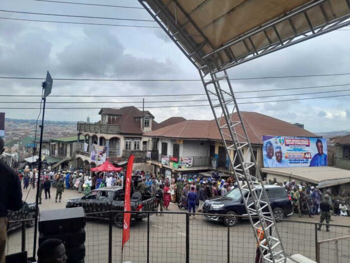 Olubadan: Tight security as VIPs attend Oba Ladoja’s coronation ceremony