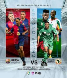Zahra Buhari-Indimi To Light Up Abuja With Barcelona vs African Legends Charity Match