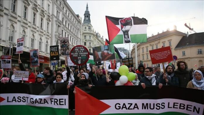 Thousands protest across Europe against Israel’s blockade of Gaza