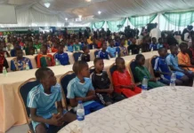 Bago welcomes 100 freed Catholic schoolchildren in Minna